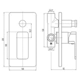 Cobra Arrive Concealed Diverter Bath Mixer